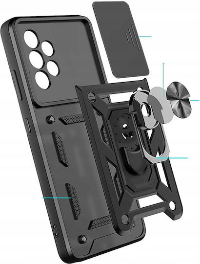 Techsuit Camshield Back Cover Πλαστικό / Σιλικόνης Μαύρο (Galaxy A23 4G / Galaxy A23 5G)