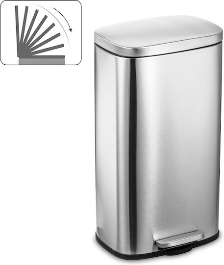 Vesta Waste Bin from Stainless Steel with Pedal 30lt Inox Matte