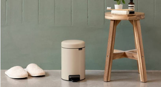 Brabantia Μεταλλικό Καλαθάκι Μπάνιου 5lt Μπεζ