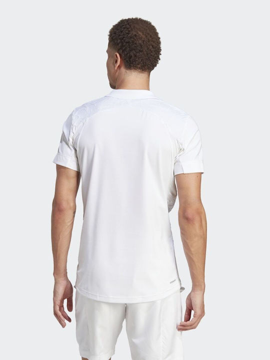 Adidas FreeLift Pro Ανδρικό Αθλητικό T-shirt Κοντομάνικο Polo Λευκό