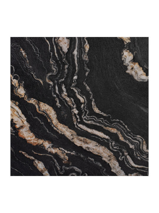 HomeMarkt Square Table Surface Werzalit in Black Color 80x80x3.5cm HM5231.15 1pcs