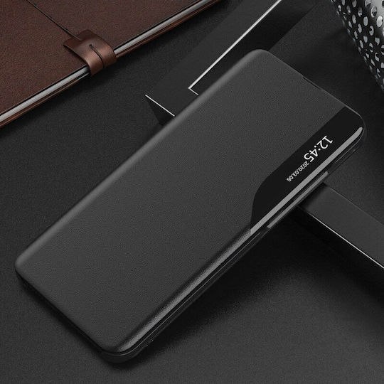 Techsuit eFold Buchen Sie Synthetisches Leder Schwarz (Galaxy A71)