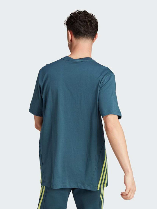 Adidas Future Icons Herren T-Shirt Kurzarm Petrol Blau