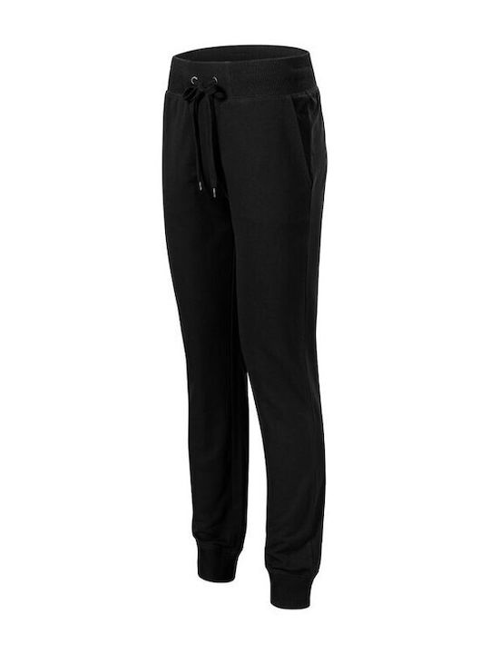 Malfini Pantaloni de trening cu elastic Negru