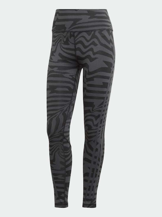 Optime Trainicons Women's Cropped Training Legging High Waisted Carbon/Black