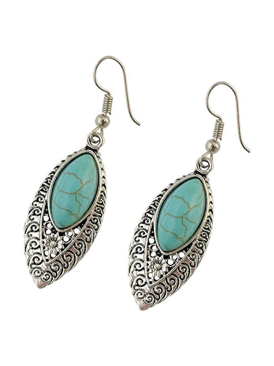 Silver Vintage Earrings with Natural Stone - JWLS®