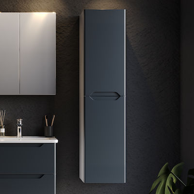 Martin Perla 35 Badezimmersäule Wandhängeschrank H35xB32xH160cm Gray