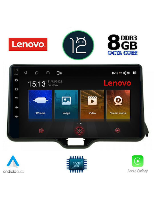 Lenovo Ηχοσύστημα Αυτοκινήτου για Toyota Yaris (Bluetooth/USB/WiFi/GPS) με Οθόνη Αφής 10.1"