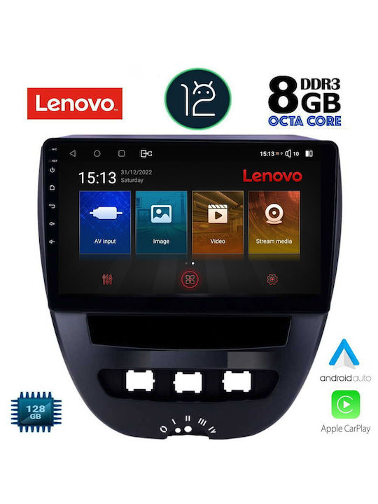 Lenovo Sistem Audio Auto pentru Toyota Aygo Citroen C1 2005-2014 (Bluetooth/USB/WiFi/GPS) cu Ecran Tactil 10.1"