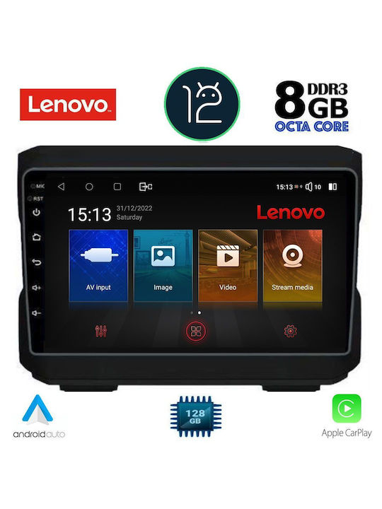 Lenovo Sistem Audio Auto pentru Jeep Cherokee / Grand Cherokee / Wrangler Dodge Calibru 2007-2014 (Bluetooth/USB/WiFi/GPS/Apple-Carplay) cu Ecran Tactil 10.1"