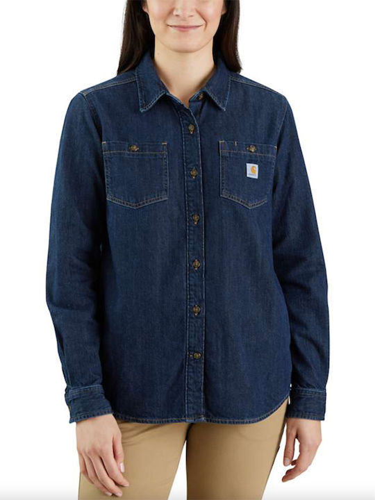 CARHARTT MIDWEIGHT DENIM DENIM L/S SHIRT ZION