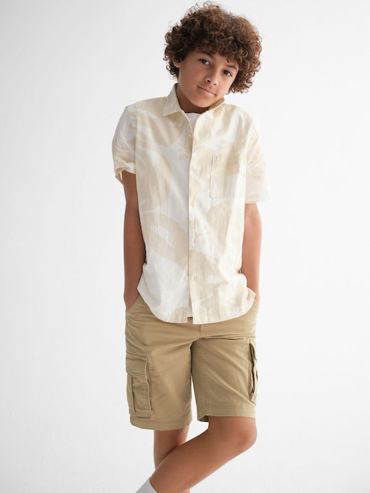Kinder-Shorts/Bermudas Stoff Khaki