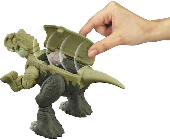 Φigură de acțiune Jurassic World Dinozaur Tyrannosaurus Rex & Ankylosaurus pentru copii de 6+ ani ani