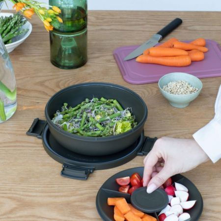 Brabantia Brabantia Kunststoff Mittagsbox Mit Fächern Grau 1.3lt