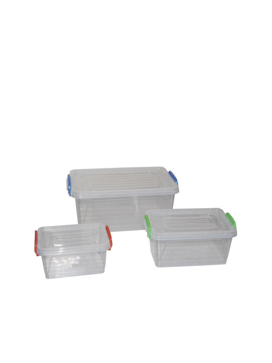 Next Plastic Storage Box with Lid Transparent 50x32.5x19cm 1pcs