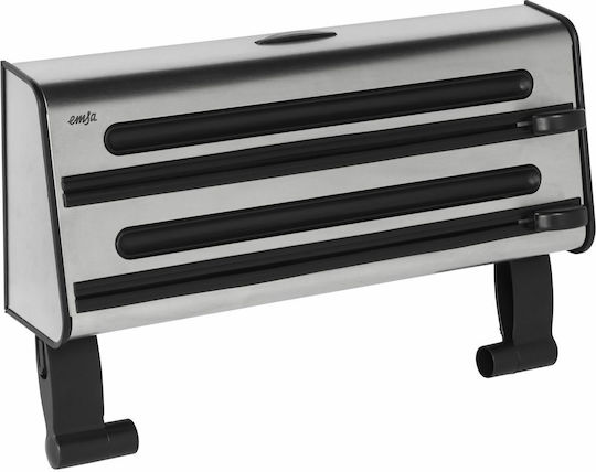 Emsa Wall Mounted Metallic Roll Dispenser Silver