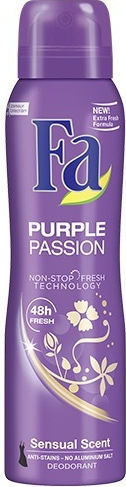 Fa Purple Passion Sensual Scent 48h Αποσμητικό 48h σε Spray 150ml