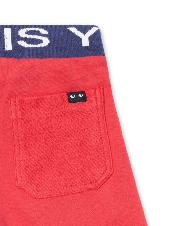 Șort/Salopetă Copii din Material Textil Roșu