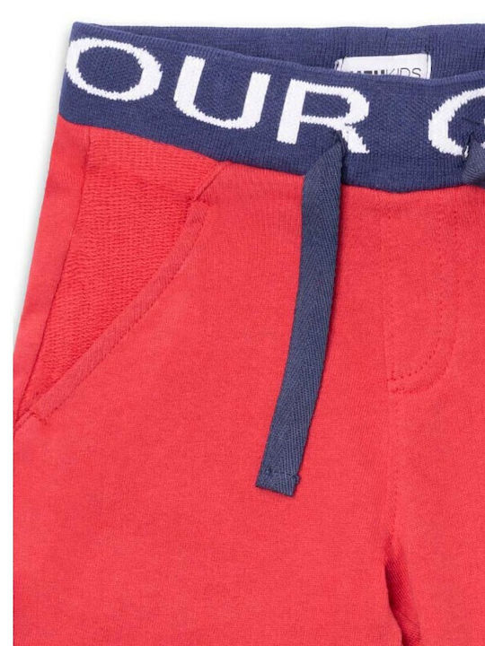 Șort/Salopetă Copii din Material Textil Roșu