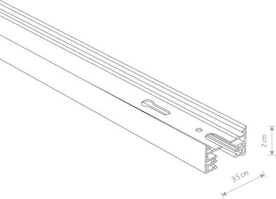 Nowodvorski Mounting Rail for Spotlights Black 9013