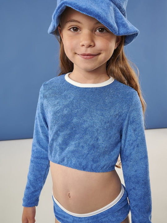 Children's Long Sleeve Swimwear Petseta Blue T4450-BLUE Blue 8