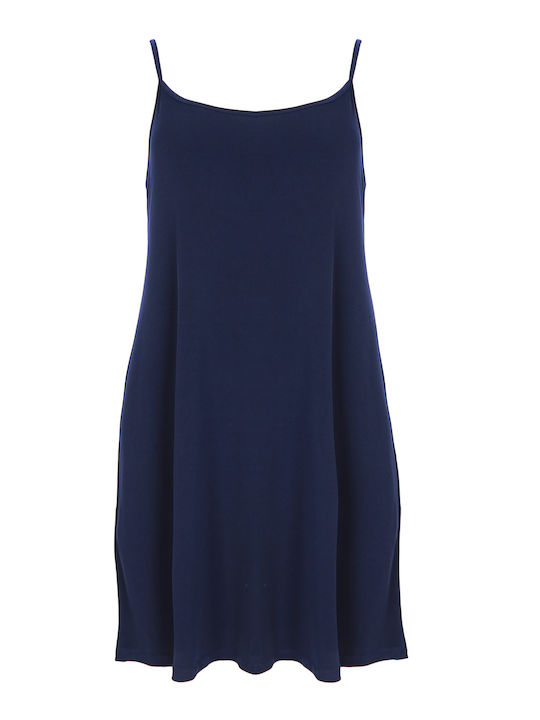 Rochii De Vară Pentru Femei Midi Rochie Albastră 0000.7511.B.NETTO-BLUE