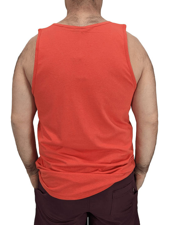 Double Men's Short Sleeve Blouse Orange