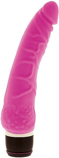 Seven Creations Silicone Classic Vibe Slim Realistic Vibrator 21cm Pink