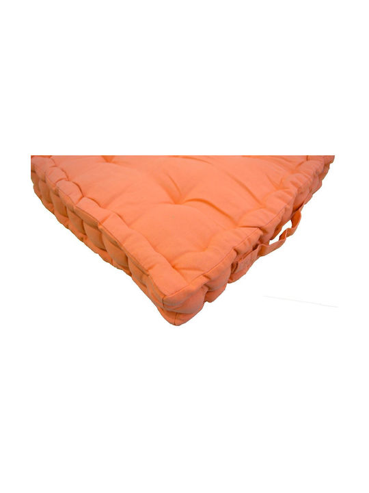 Viopros Floor Pillow 581 From 100% Cotton Terracotta 40x40cm