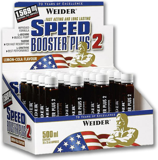 Weider Speed Booster Plus II 20 x 25ml Cola-Limette