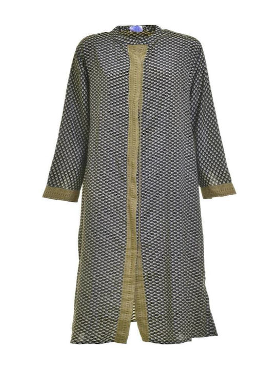 Ble Resort Collection Feminin Lung Caftan de Plajă Negru
