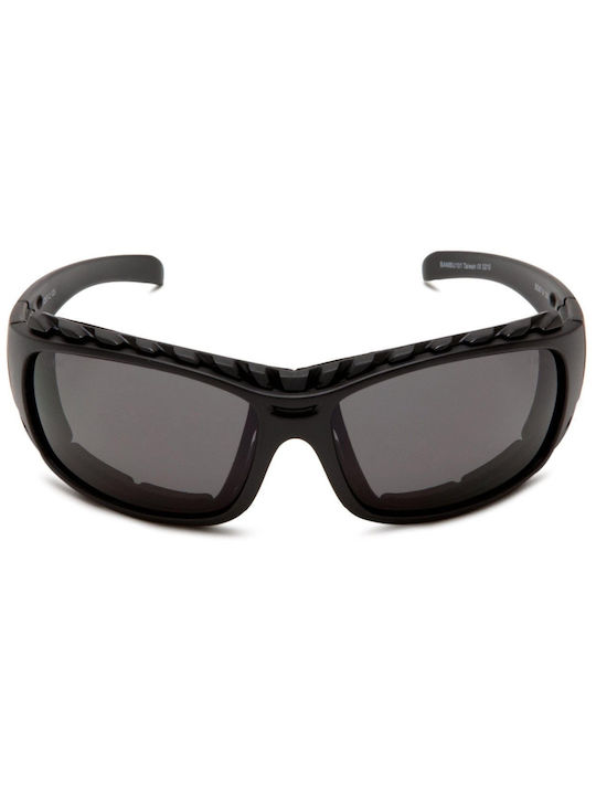 Bobster Ambush II Sunglasses with Black Plastic Frame and Black Lens BAMBU201