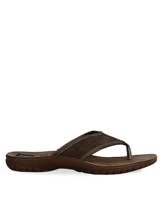 Parex Men's Flip Flops Brown