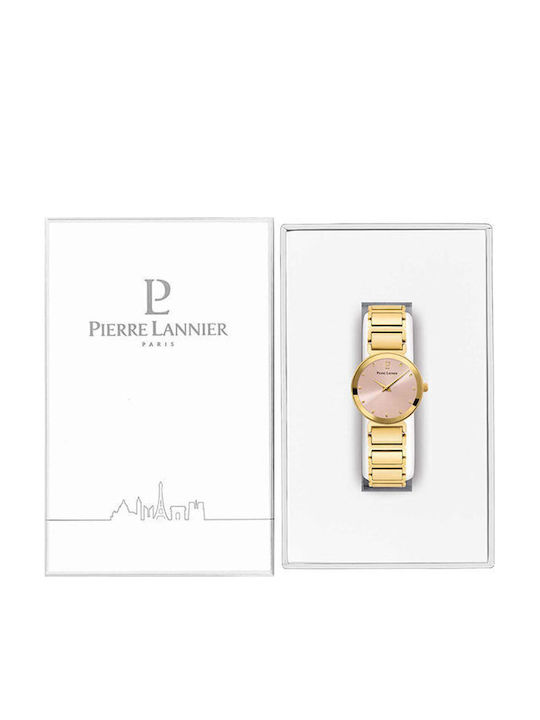 Pierre Lannier Women's Watch with Gold Metal Bracelet