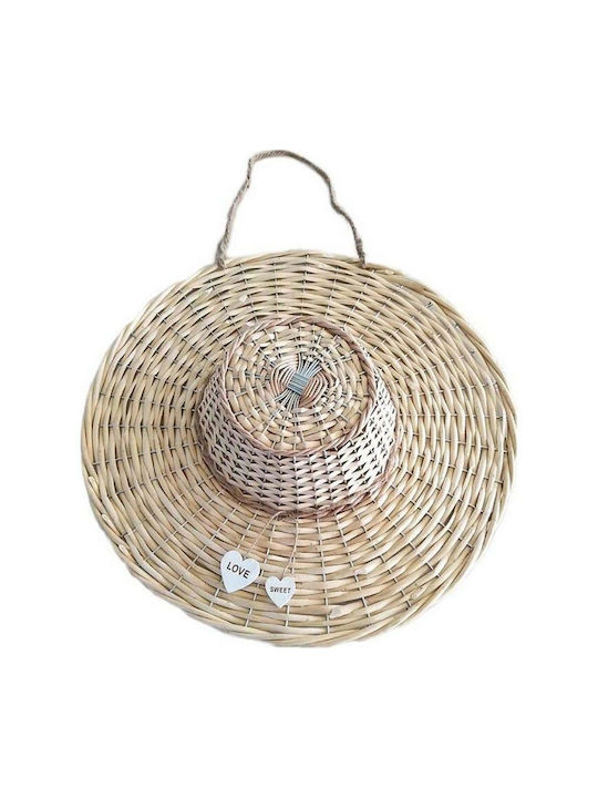 Inart Wicker Wall Hanging Decor 48x10x48cm