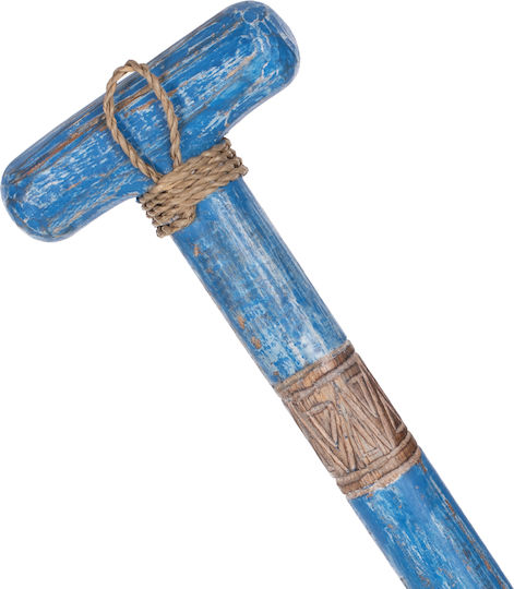 HomeMarkt Hanging Decorative made of Wooden Massif Blue 100cm 1pcs
