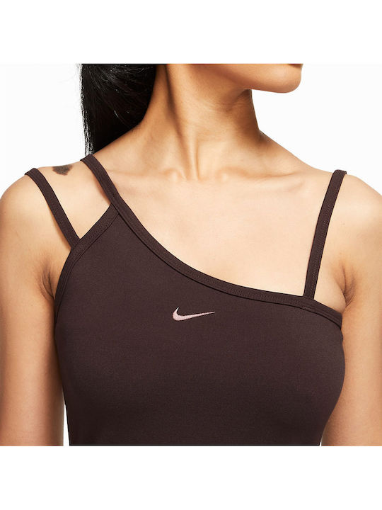 Sportswear Summer Mini Dress Brown