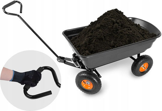 Dump Cart Garden Cart Plastic Four-wheel 75lt