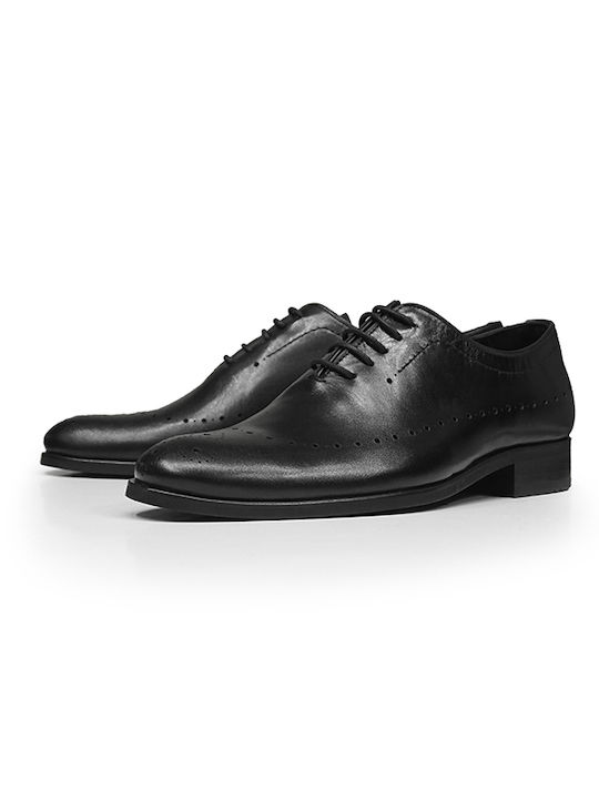 Vice Ανδρικά Δερμάτινα Παπούτσια Μαύρο (42620) (100% Δέρμα)