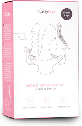 Easytoys Wand Attachments Κεφαλή για Δονητή 15cm Black