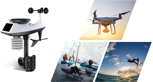 Berdsen BD-905 Ασύρματος Μετεωρολογικός Σταθμός Ψηφιακός Μαύρος