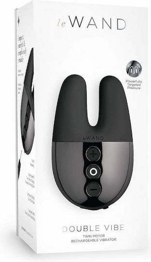 Le Wand Double Vibe Zwilling Motor Mini Klitoris Vibrator Schwarz