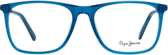 Pepe Jeans Männlich Brillenrahmen Blau PJ3463-C4