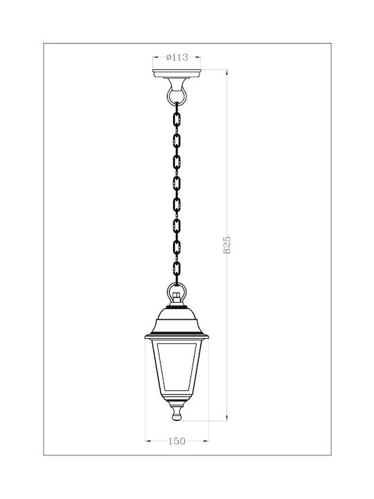 Avide Blake Corp de iluminat de Exterior E27 în Culoare Negru 15.001.1620