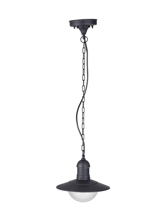 Avide AOLHE27-IMP-B Outdoor Hanging Ceiling Light E27 in Black Color 15.001.1535