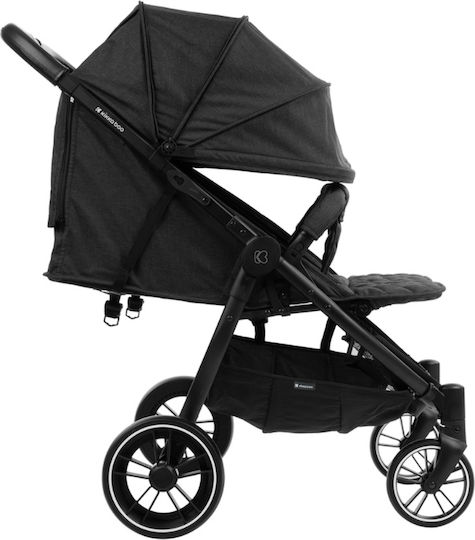 Kikka Boo Happy 2 Double Stroller Suitable for Newborn Black 11.5kg