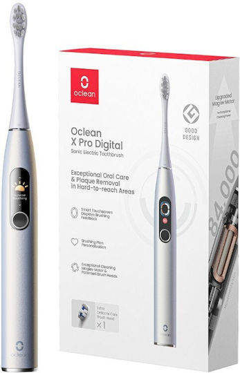 OClean X Pro Digital Smart Ηλεκτρική Οδοντόβουρτσα Silver