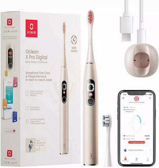 OClean X Pro Digital Smart Електрическа Четка за Зъби Gold