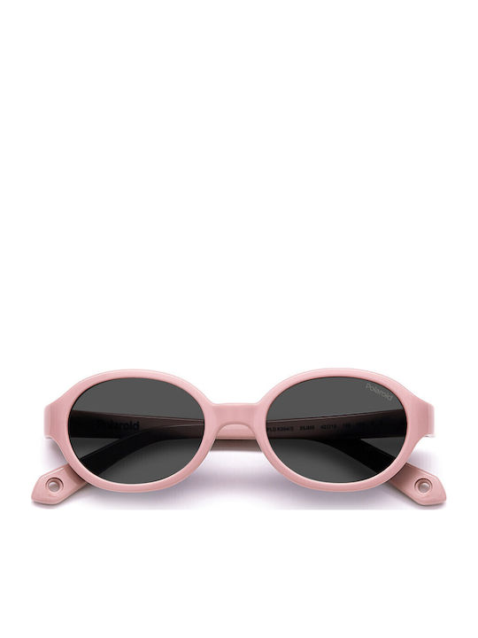 Polaroid Oval Baby Sunglasses with Polarized Lens Pink for 1-4 Years