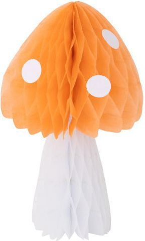 Meri Meri Honeycombs Mushroom Hanging Ornament for Party 10 Pieces 20.6cm